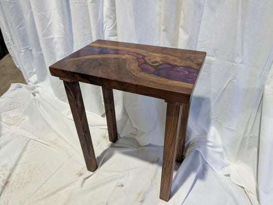 Purple Swirl - Walnut with Red and Purple Resin