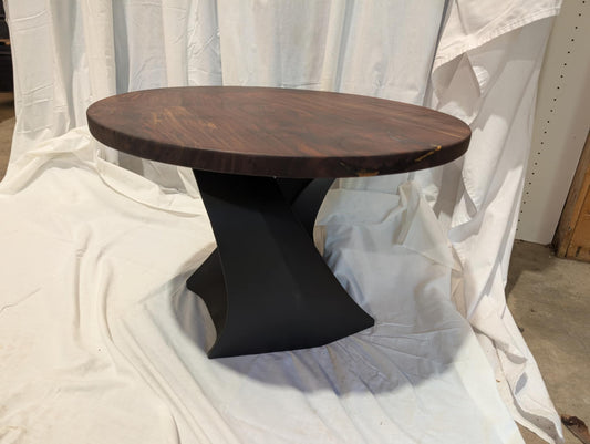 Walnut Round with large base