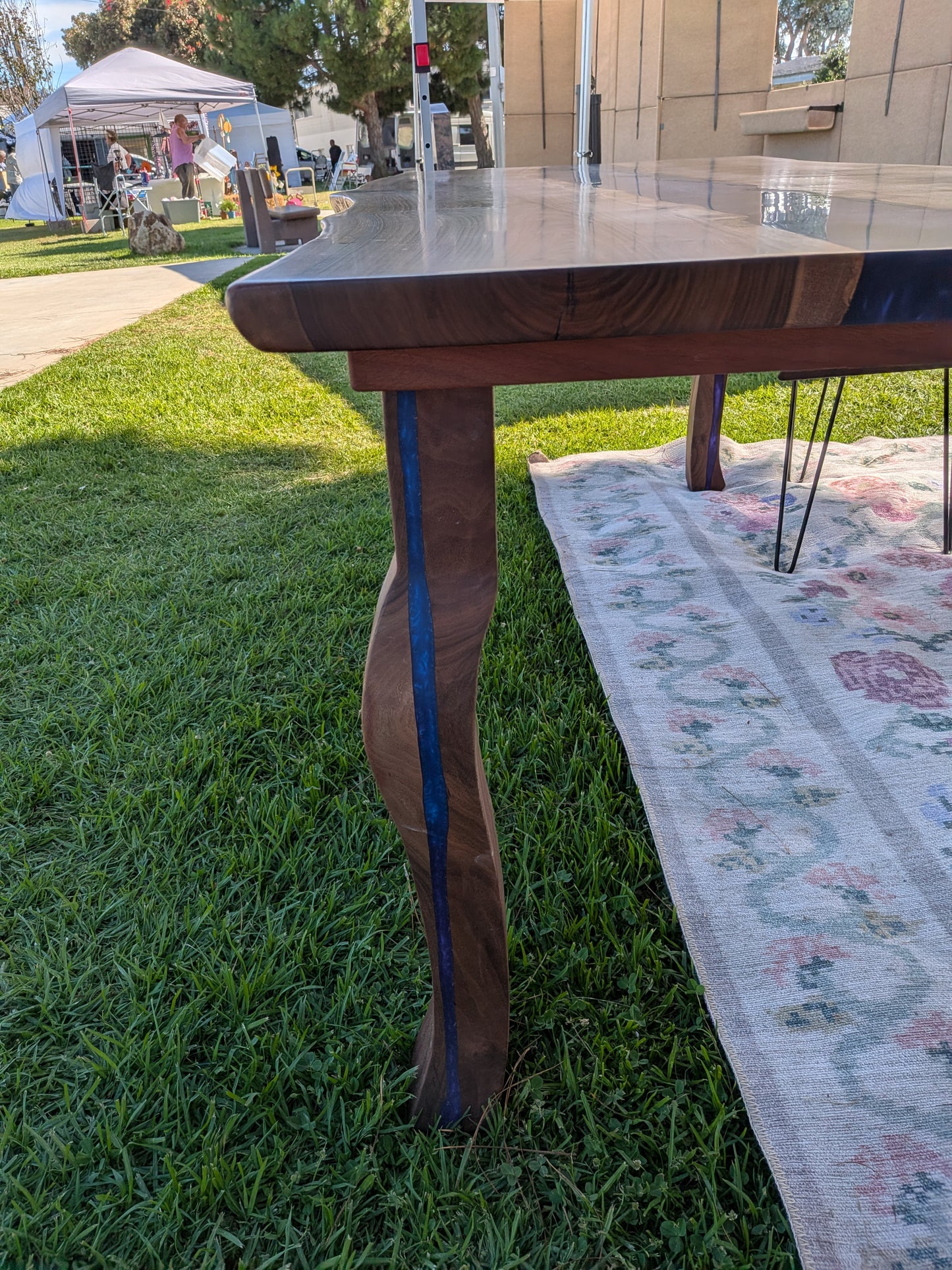 Live Edge Walnut River Dining Table