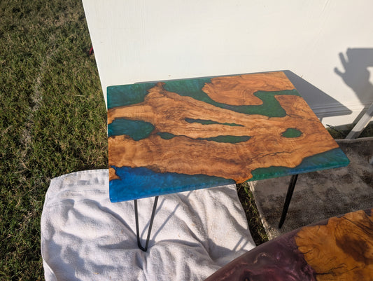 Olive Lagoon - Emerald and Sapphire